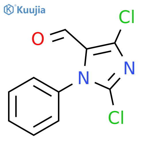 2,4-dichloro-1-phenyl-1H-imidazole-5-carbaldehyde structure