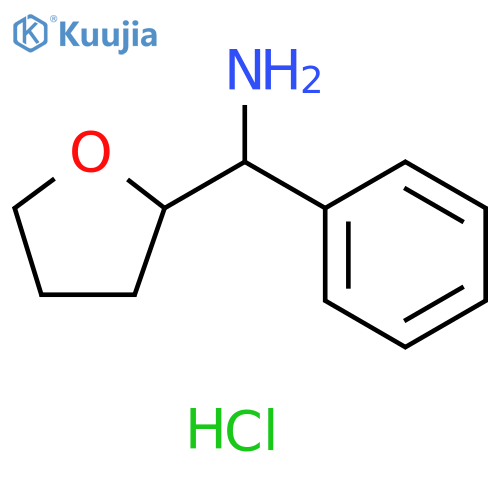 1-(oxolan-2-yl)-1-phenylmethanamine hydrochloride structure