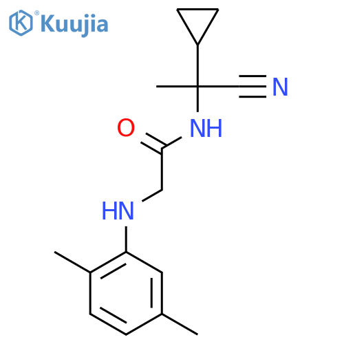 N-(1-cyano-1-cyclopropylethyl)-2-(2,5-dimethylphenyl)aminoacetamide structure