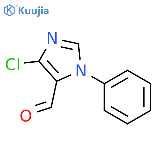 4-chloro-1-phenyl-1H-imidazole-5-carbaldehyde structure