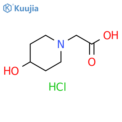 2-(4-hydroxypiperidin-1-yl)acetic acid hydrochloride structure