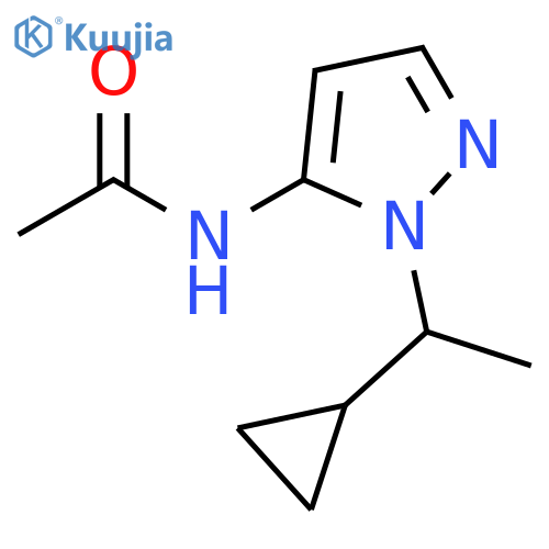 Acetamide, N-[1-(1-cyclopropylethyl)-1H-pyrazol-5-yl]- structure