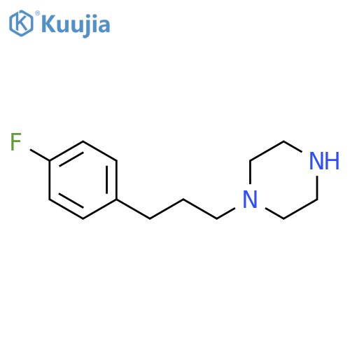 1-3-(4-fluorophenyl)propylpiperazine structure