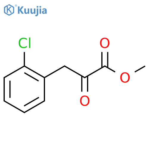 methyl 3-(2-chlorophenyl)-2-oxopropanoate structure