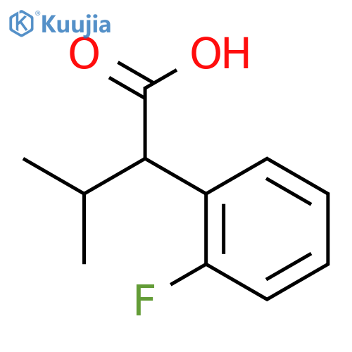 2-(2-Fluorophenyl)-3-methylbutanoic acid structure