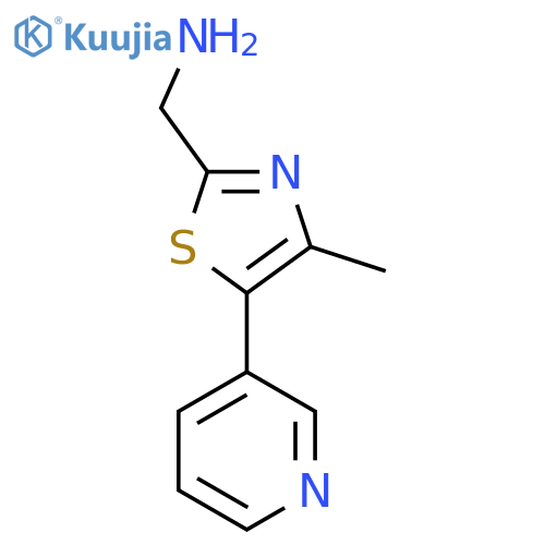 [4-Methyl-5-(pyridin-3-yl)-1,3-thiazol-2-yl]methanamine structure