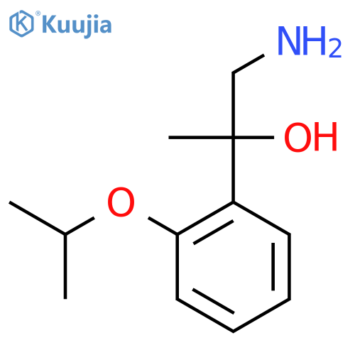 1-amino-2-2-(propan-2-yloxy)phenylpropan-2-ol structure