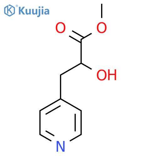 Methyl 2-hydroxy-3-(pyridin-4-yl)propanoate structure
