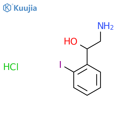 2-Amino-1-(2-iodophenyl)ethanol hydrochloride structure