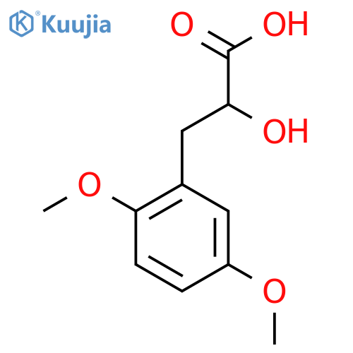 3-(2,5-dimethoxyphenyl)-2-hydroxypropanoic acid structure