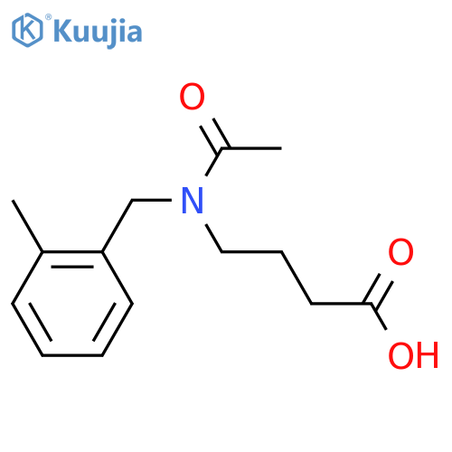 4-{N-(2-methylphenyl)methylacetamido}butanoic acid structure
