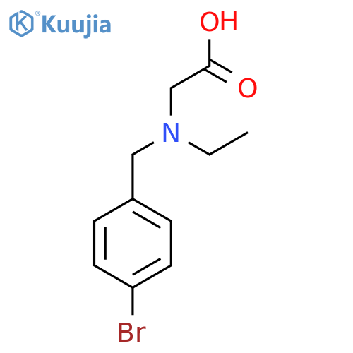 [(4-Bromo-benzyl)-ethyl-amino]-acetic acid structure