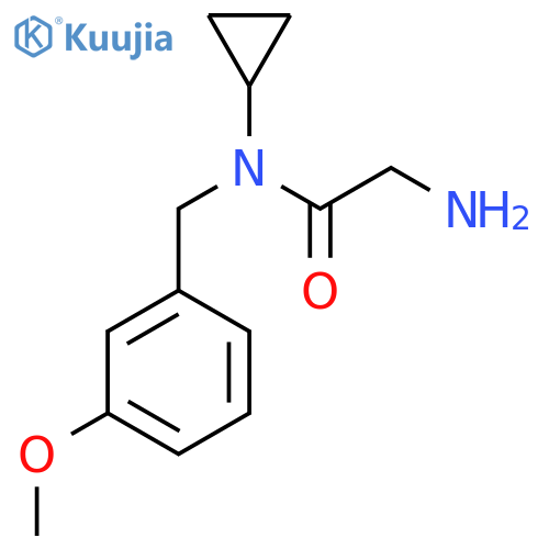 2-Amino-N-cyclopropyl-N-(3-methoxy-benzyl)-acetamide structure
