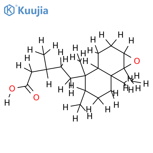 Ent-3alpha,4alpha-Epoxy-15-clerodanoic acid structure
