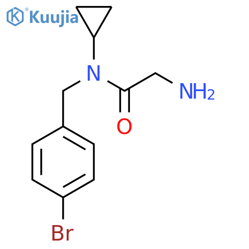 2-Amino-N-(4-bromo-benzyl)-N-cyclopropyl-acetamide structure