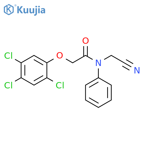 N-(Cyanomethyl)-N-phenyl-2-(2,4,5-trichlorophenoxy)acetamide structure