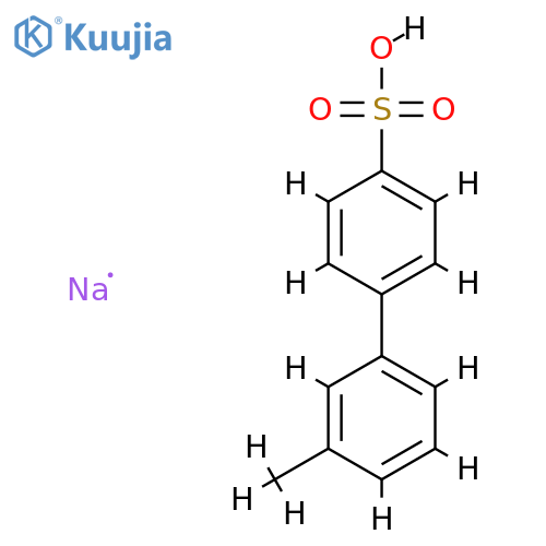sodium 3'-methyl-[1,1'-biphenyl]-4-sulfonate structure