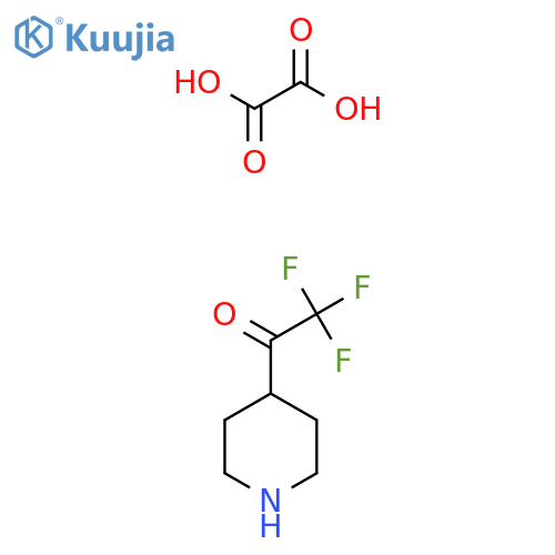 2,2,2-Trifluoro-1-(piperidin-4-yl)ethanone oxalate structure