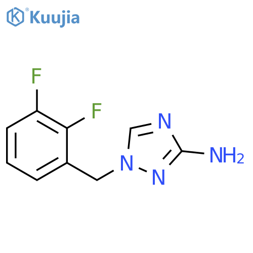 1H-1,2,4-Triazol-3-amine, 1-[(2,3-difluorophenyl)methyl]- structure