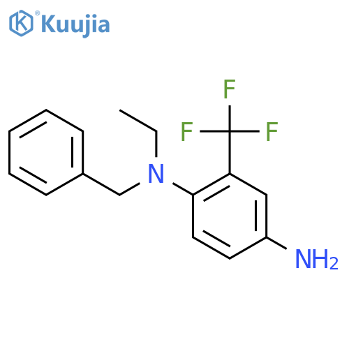 N-1-Benzyl-N-1-ethyl-2-(trifluoromethyl)-1,4-benzenediamine structure