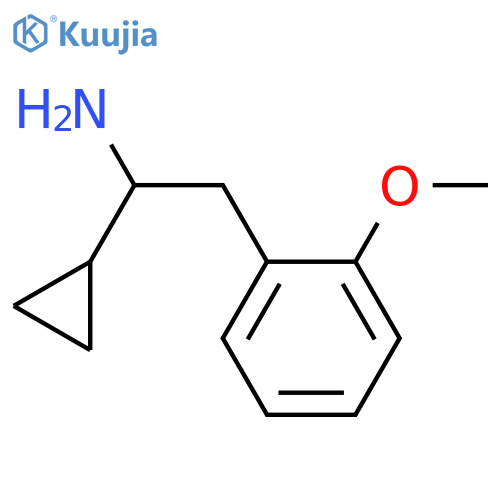 1-CYCLOPROPYL-2-(2-METHOXYPHENYL)ETHAN-1-AMINE structure