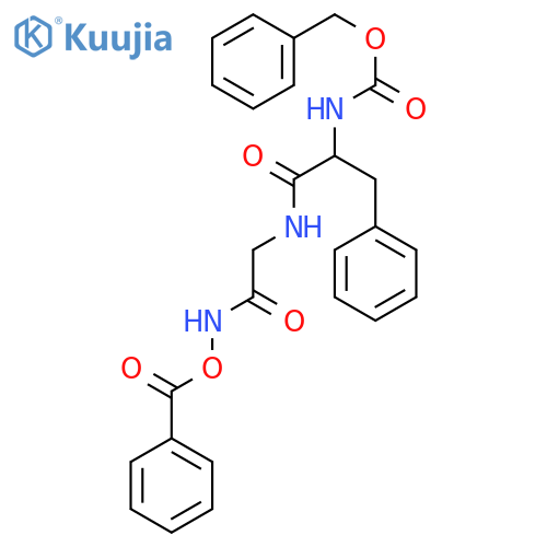 Glycinamide,N-[(phenylmethoxy)carbonyl]-L-phenylalanyl-N-(benzoyloxy)- structure