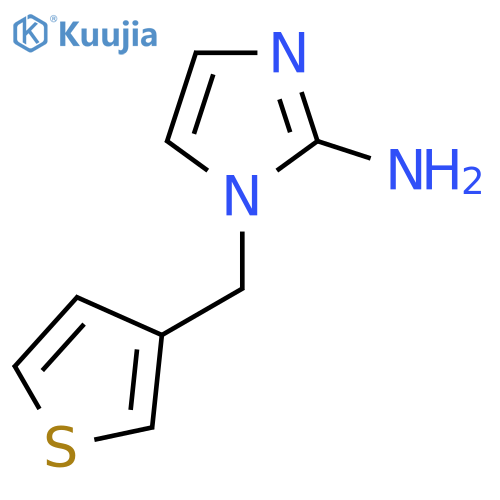 1-(thiophen-3-yl)methyl-1H-imidazol-2-amine structure