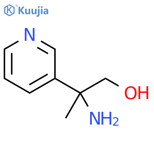 2-amino-2-(pyridin-3-yl)propan-1-ol structure