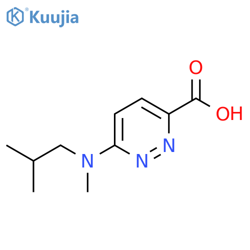 6-(Isobutyl(methyl)amino)pyridazine-3-carboxylic acid structure