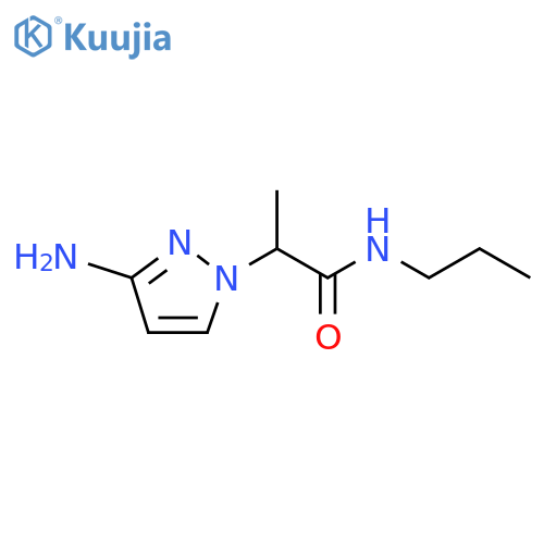 1H-Pyrazole-1-acetamide, 3-amino-α-methyl-N-propyl- structure