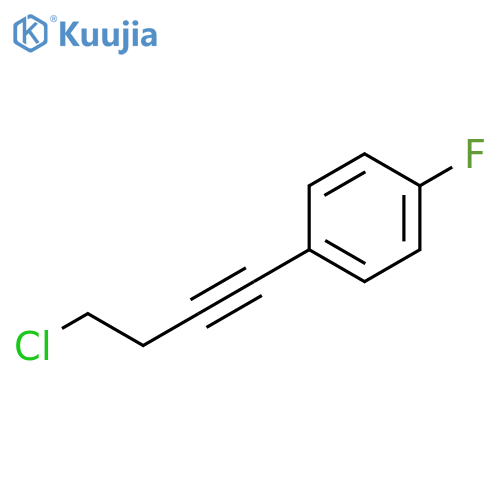 1-(4-Chlorobut-1-yn-1-yl)-4-fluorobenzene structure