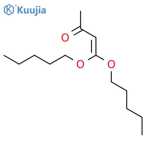 3-Buten-2-one, 4,4-bis(pentyloxy)- structure