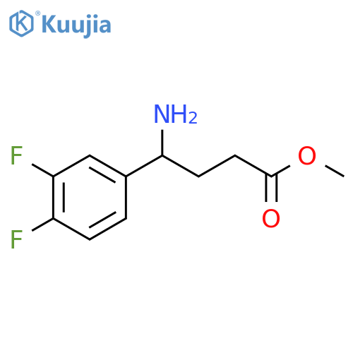 methyl 4-amino-4-(3,4-difluorophenyl)butanoate structure