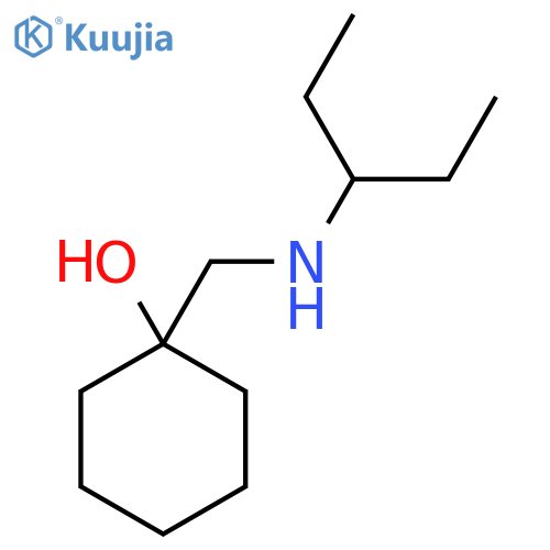 1-{[(Pentan-3-yl)amino]methyl}cyclohexan-1-ol structure
