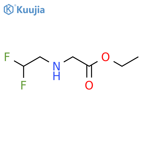 Glycine, N-(2,2-difluoroethyl)-, ethyl ester structure
