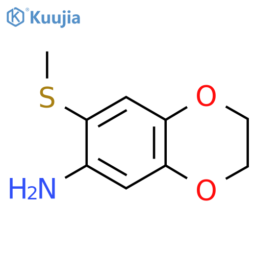 7-(Methylsulfanyl)-2,3-dihydro-1,4-benzodioxin-6-amine structure