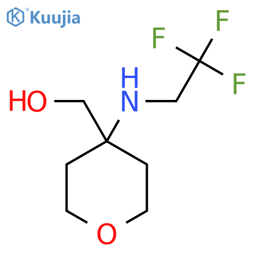 [4-(2,2,2-Trifluoro-ethylamino)-tetrahydro-pyran-4-yl]-methanol structure