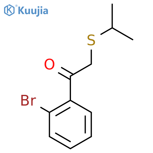 Ethanone, 1-(2-bromophenyl)-2-[(1-methylethyl)thio]- structure