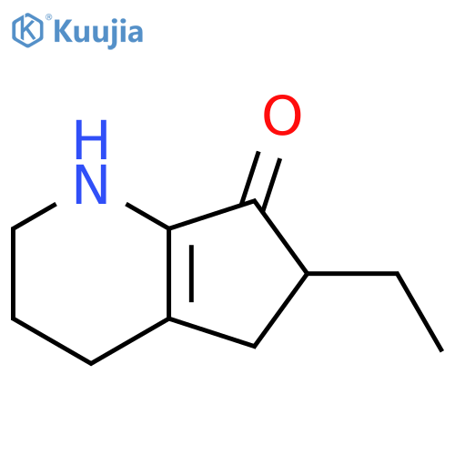 6-Ethyl-1,2,3,4,5,6-hexahydro-7H-cyclopenta[b]pyridin-7-one structure