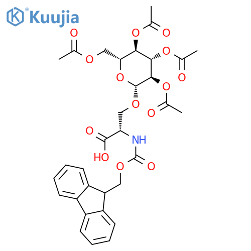 2,3,4,6-Tetra-O-acetyl-b-D-glucopyranosyl-Fmoc serine structure