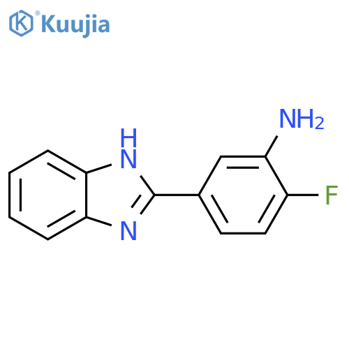 5-(1H-1,3-benzodiazol-2-yl)-2-fluoroaniline structure