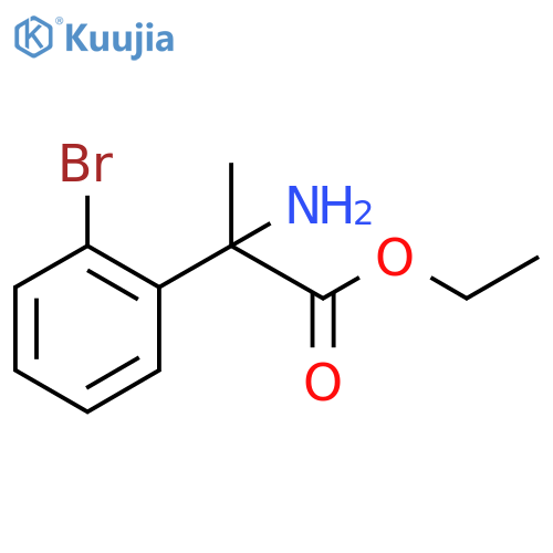 Benzeneacetic acid, α-amino-2-bromo-α-methyl-, ethyl ester structure