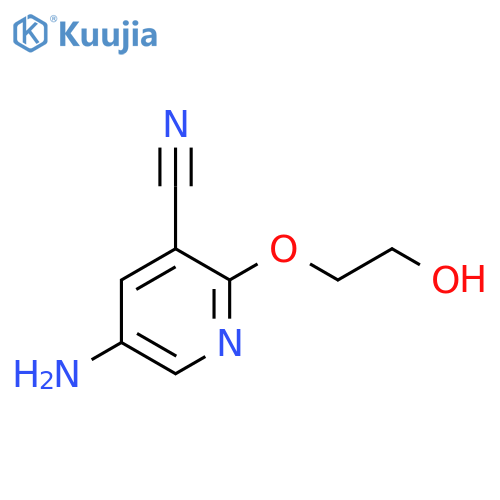5-Amino-2-(2-hydroxyethoxy)pyridine-3-carbonitrile structure
