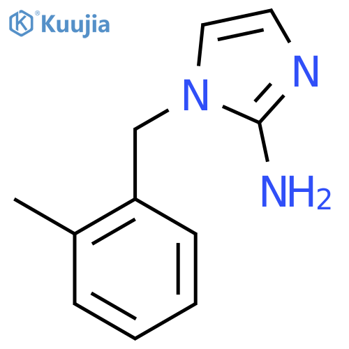 1-(2-methylphenyl)methyl-1H-imidazol-2-amine structure
