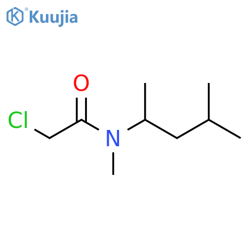 2-chloro-N-methyl-N-(4-methylpentan-2-yl)acetamide structure