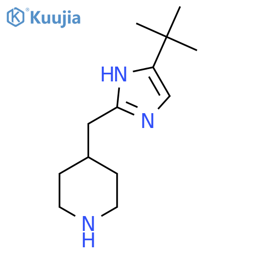 4-(5-tert-butyl-1H-imidazol-2-yl)methylpiperidine structure