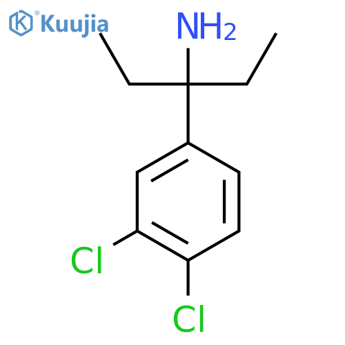 3-(3,4-Dichlorophenyl)pentan-3-amine structure