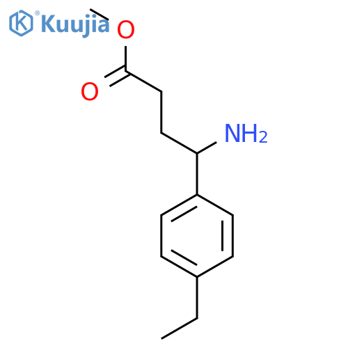 methyl 4-amino-4-(4-ethylphenyl)butanoate structure