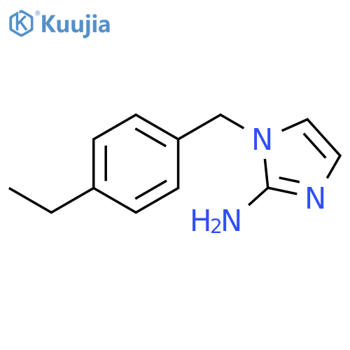 1-(4-ethylphenyl)methyl-1H-imidazol-2-amine structure