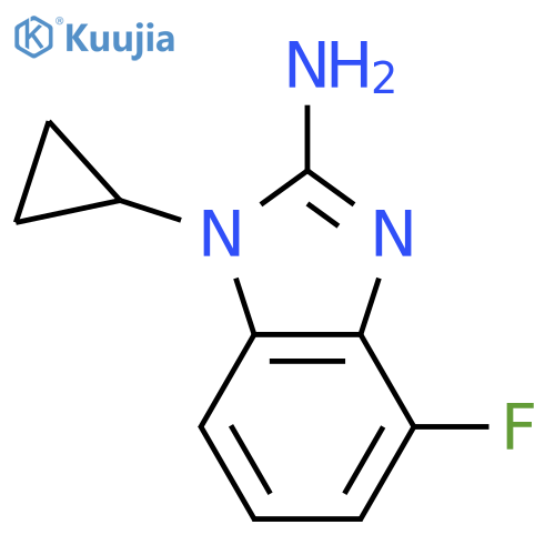 1H-Benzimidazol-2-amine, 1-cyclopropyl-4-fluoro- structure